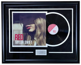 Taylor Swift Framed Red Vinyl Record w/ Laser Engraved Signature - Sports Integrity