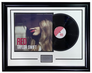 Taylor Swift Framed Red Vinyl Record 2 w/ Laser Engraved Signature - Sports Integrity