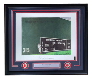 Ted Williams Signed Framed 16x20 Boston Red Sox Photo BAS LOA - Sports Integrity