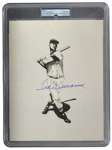 Ted Williams Signed Slabbed 8x10 Boston Red Sox Photo PSA NM - MT 8 - Sports Integrity