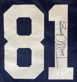 Terrell Owens Dallas Signed Blue Stat Football Jersey JSA ITP - Sports Integrity