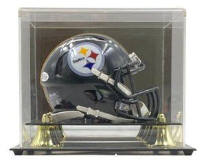 Terry Bradshaw Signed Pittsburgh Steelers Mini Speed Helmet BAS w/ Case - Sports Integrity