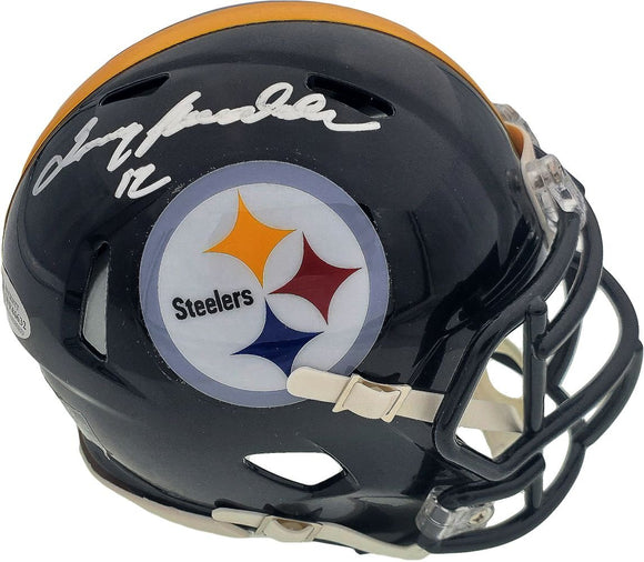 Terry Bradshaw Signed Pittsburgh Steelers Mini Speed Helmet BAS - Sports Integrity