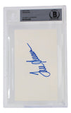 Tom Seaver Signed Slabbed New York Mets Index Card BAS - Sports Integrity