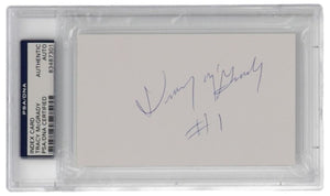 Tracy McGrady Houston Rockets RARE EARLY Signed Slabbed Index Card PSA/DNA - Sports Integrity