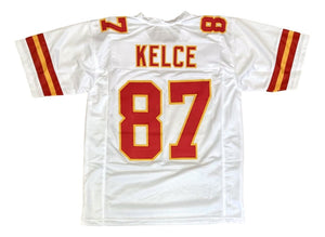 Travis Kelce Kansas City White Football Jersey - Sports Integrity