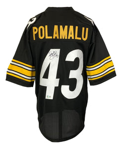 Troy Polamalu Pittsburgh Signed Black Football Jersey BAS ITP - Sports Integrity