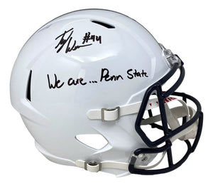 Tyler Warren Signed Penn State Full Size Speed Replica Helmet We Are Inscribed JSA - Sports Integrity