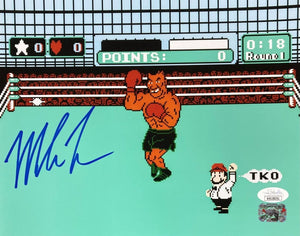 Mike Tyson Signed 8x10 Boxing Punch Out Photo JSA ITP - Sports Integrity