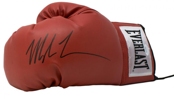 Mike Tyson Signed Red Everlast Left Handed Boxing Glove JSA - Sports Integrity