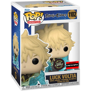 Luck Voltia Black Clover Limited Edition Glow Chase Funko Pop Vinyl Figure #1102 - Sports Integrity