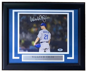 Walker Buehler Signed Framed 8x10 Los Angeles Dodgers Photo PSA Hologram - Sports Integrity