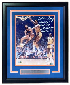 Walt Frazier Signed Framed 11x14 New York Knicks Photo Wheeling & Dealing BAS - Sports Integrity