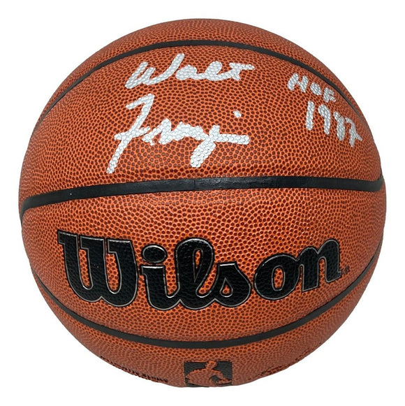 Walt Frazier New York Knicks Signed NBA Wilson I/O Basketball HOF 1987 BAS ITP - Sports Integrity