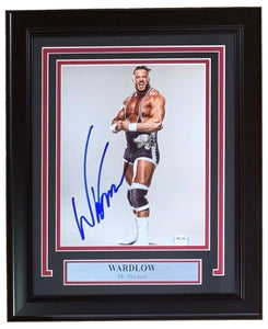 Wardlow Signed Framed 8x10 AEW Wrestling Photo PSA - Sports Integrity