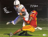 Tyler Warren Signed 11x14 Penn State Nittany Lions Photo 17/224 JSA - Sports Integrity