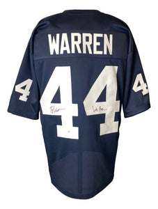 Tyler Warren Penn State Signed Blue Football Jersey We Are Inscribed JSA - Sports Integrity