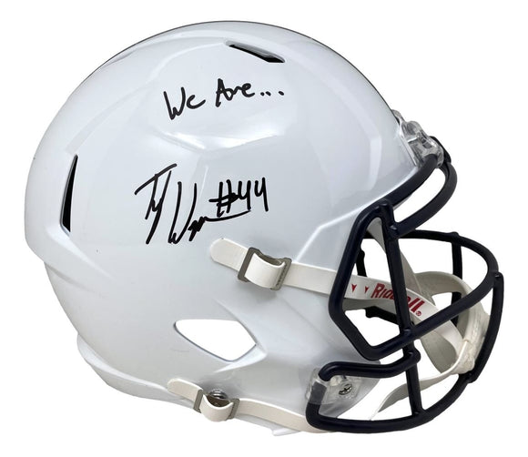 Tyler Warren Signed Penn State Full Size Speed Replica Helmet We Are JSA - Sports Integrity