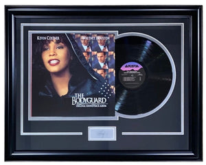 Whitney Houston Framed The Bodyguard Record w/ Laser Engraved Signature - Sports Integrity