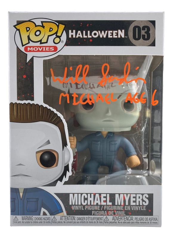 Will Sandin Signed Michael Myers Funko Pop #03 Michael Age 6 Inscribed JSA ITP - Sports Integrity