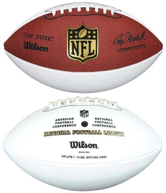 Wilson Official NFL Autograph White Panel Football - Sports Integrity