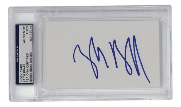 Zach Braff Scrubs Signed Slabbed 3x5 Index Card PSA/DNA - Sports Integrity